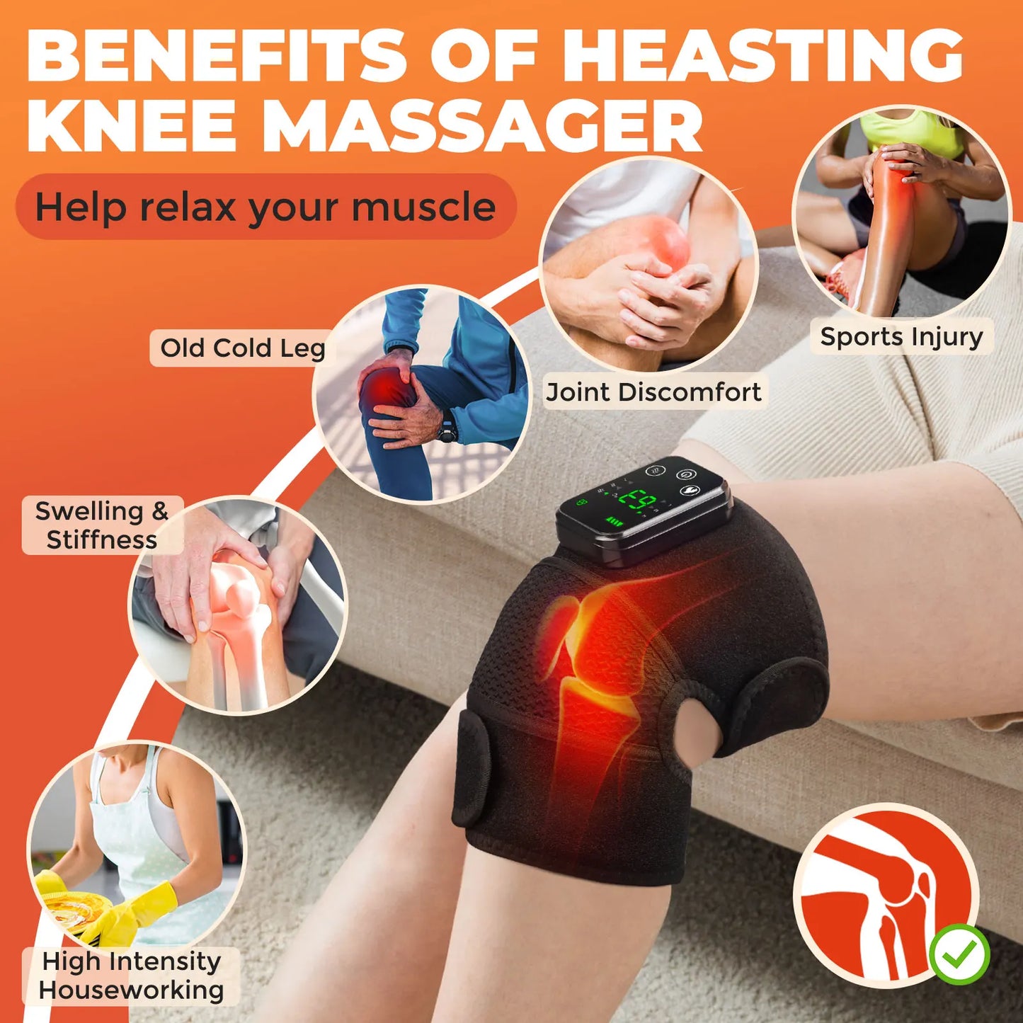 3 in 1 thermal heat massager